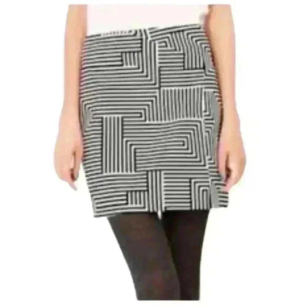 KATE SPADE SATURDAY GEOMETRIC MINI SKIRT SIZE S
